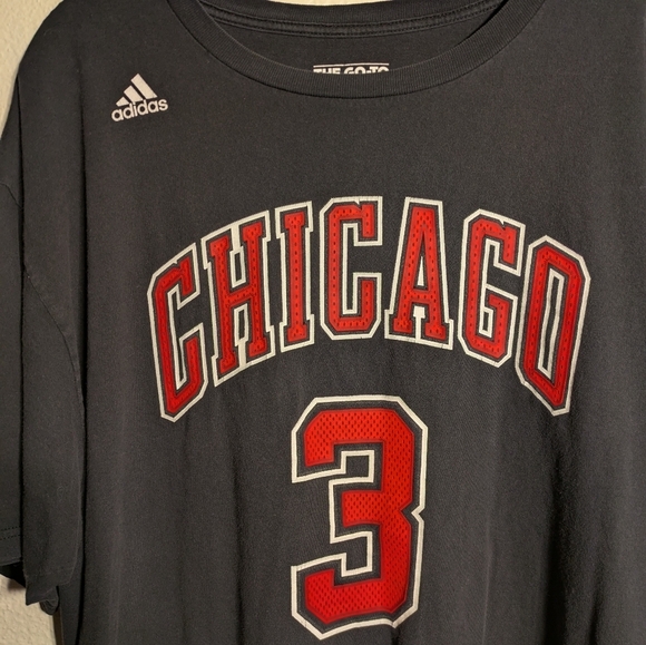 Adidas Men's Black Chicago Graphic T-Shirt The Go Tee Pre-owned - Picture 3 of 8